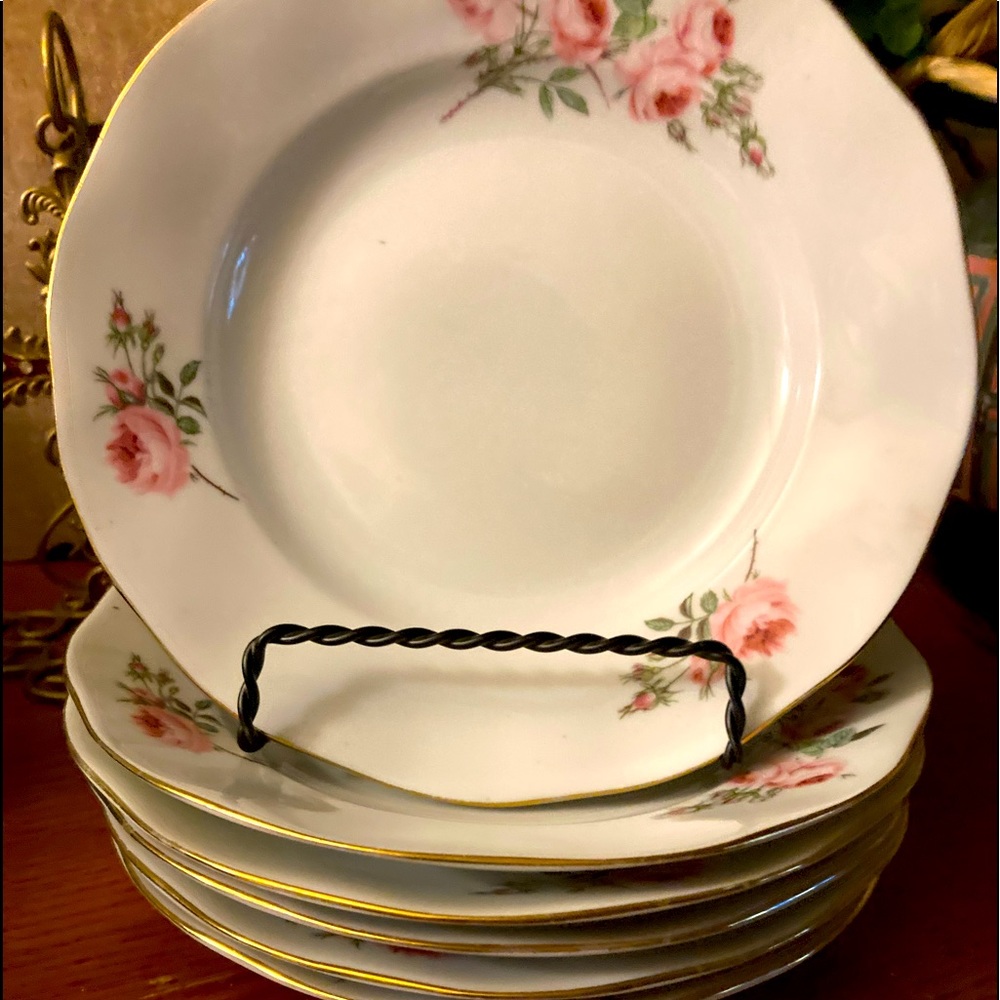 Formalities by Baum Brothers pink roses gold trim